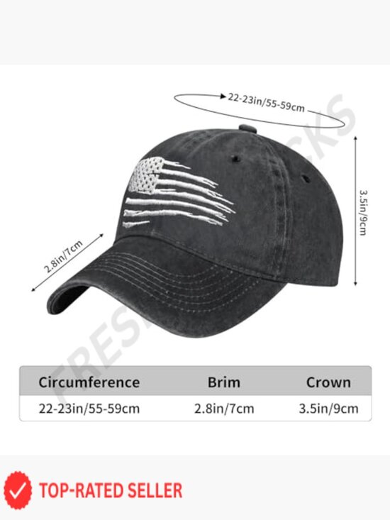 Vintage Washed Distressed Denim Baseball Cap Embroidered Adjustable main image 5